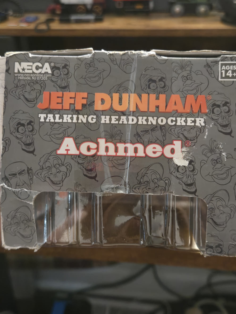 Dunham White and Black Skeleton Talking Headknocker with Orange Eyes - Picture 4 of 4